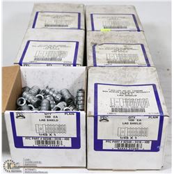 LOT OF 6 BOXES U.S ANCHOR LAG SHIELDS 1/4S X 1