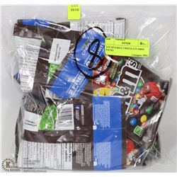 LOT OF 8 MILK CHOCOLATE M&M PACKS