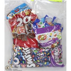 APPROX 6 BAGS OF ASSORTED CHOCOLATE BARS & CANDIES