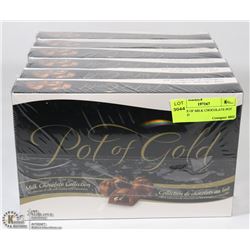6 BOXES OF MILK CHOCOLATE POT OF GOLD