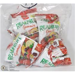LOT OF 12 REALFRUIT GUMMIES