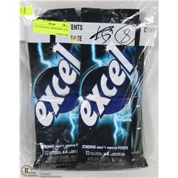LOT OF 8 EXCEL STRONGMINT GUM