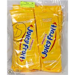 LOT OF 8 WRIGLEYS JUICY FRUIT GUM