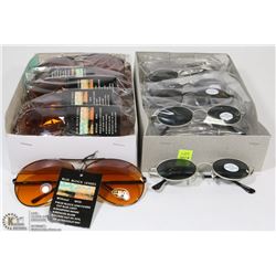 2 BOXES OF BRAND NEW SUNGLASSES