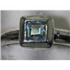 Image 2 : 4) STERLING SILVER RING WITH GENUINE BLUE TOPAZ