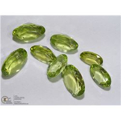 33) GENUINE LOOSE PERIDOT GEMSTONES