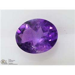46) GENUINE OVAL SHAPED AMETHYST GEMSTONE