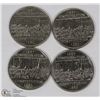 Image 1 : FOUR 1867-1982 CONFEDERATION ONE DOLLAR COINS