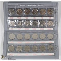 CANADA 1999 AND 2000 MILLENNIUM QUARTER SETS