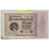 Image 1 : 1923 GERMANY 100,000 MARK BANK NOTE.