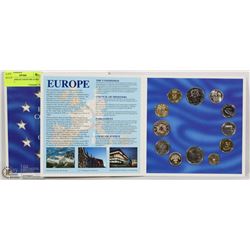 1922 EUROPEAN UNION PRE EURO COIN SET.