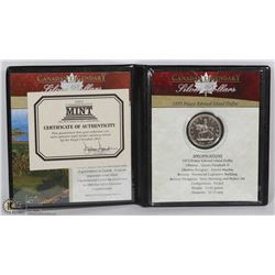 1973 CANADIAN NICKEL DOLLAR IN DISPLAY