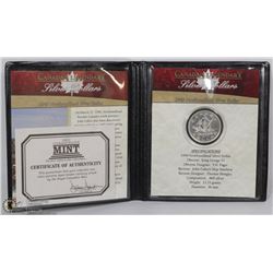 1949 CANADIAN SILVER DOLLAR IN DISPLAY