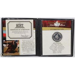 1975 CANADIAN SILVER DOLLAR IN DISPLAY