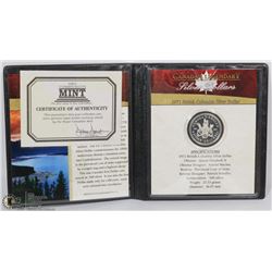 1971 CANADIAN SILVER DOLLAR IN DISPLAY