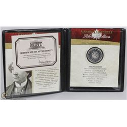 1964 CANADIAN SILVER DOLLAR IN DISPLAY