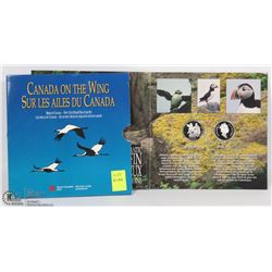 1995 BIRDS OF CANADA FIFTY CENT SILVER 2 COIN SET