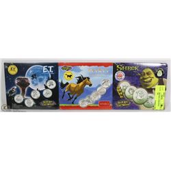 LOT OF THREE REEL COINZ SETS MADE BY THE