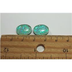 19 - WHITE/PALE GREEN FIRE TRIPLATE