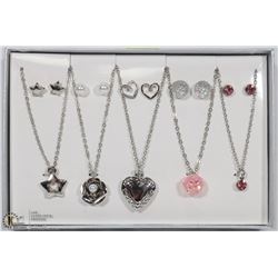 5 FASHION EARRING AND NECKLACE SETS