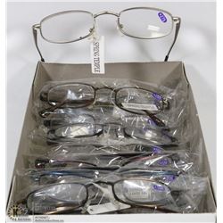 BOX OF READING GLASSES