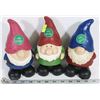 Image 1 : LOT OF 3 BOBBLE HEAD GNOMES