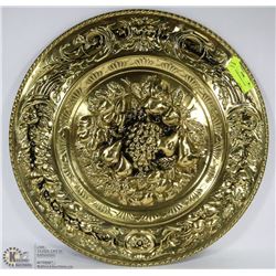 20" ROUND BRASS WALL PLATE
