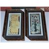 Image 1 : LOT OF 2 FLORAL SHADOW BOX PICTURES.
