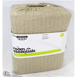 ROOM ESSENTIALS JERSEY SHEET SET (XL TWIN)