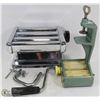 Image 1 : PAIR OF TABLE MOUNTING PASTA MAKERS, 1 IS CAST