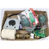 Image 1 : FLAT OF ASSORTED HARDWARE, INCL PROPANE REGULATOR