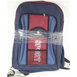 2 NAVY AND RED SPORTS BACK PACKS