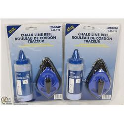 LOT OF 2 CHALK LINE REEL SETS