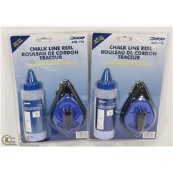 LOT OF 2 CHALK LINE REEL SETS