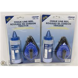 LOT OF 2 CHALK LINE REEL SETS