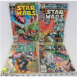 LOT OF 4 VINTAGE STAR WARS COMICS