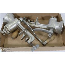 LOT OF 2 UNIVERSAL MEAT GRINDERS