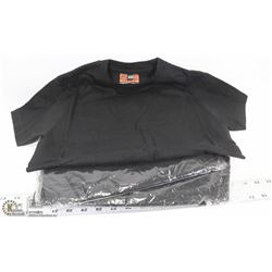 LOT OF 5 EXTRA SMALL BLACK T SHIRTS