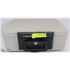 Image 1 : SENTRY SAFE WITH KEY. KEY ON TAG #95