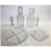 Image 1 : FLAT OF CRYSTAL DECANTERS AND OTHER ITEMS