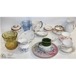 FLAT OF COLLECTIBLE CHINA.