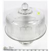 Image 1 : ESTATE GLASS CAKE PLATTER WITH LID