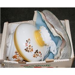 BOX 6) 6 VINTAGE LAMP SHADES