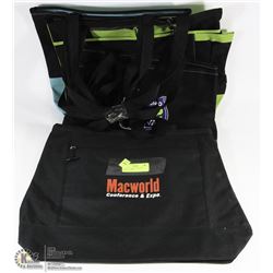 LOT OF 5 TOTE BAGS MADE OF CANVAS   NEW