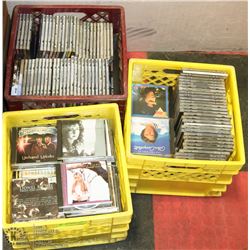 3 CRATES OF ASSORTED CDS.