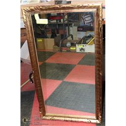 33"X17" WOOD CARVED ESTATE MIRROR