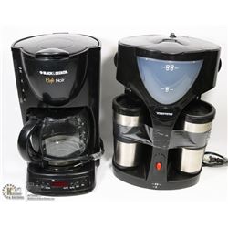 BOX WITH 2 COFFEE MAKERS.