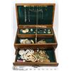 Image 1 : ESTATE JEWELRY BOX & CONTENTS.