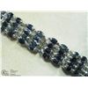 Image 2 : 4) STERLING SILVER BRACELET WITH 152 SAPPHIRES