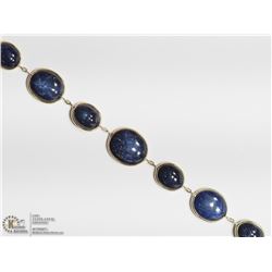 21) 14KT GOLD 12 STAR SAPPHIRE BRACELET